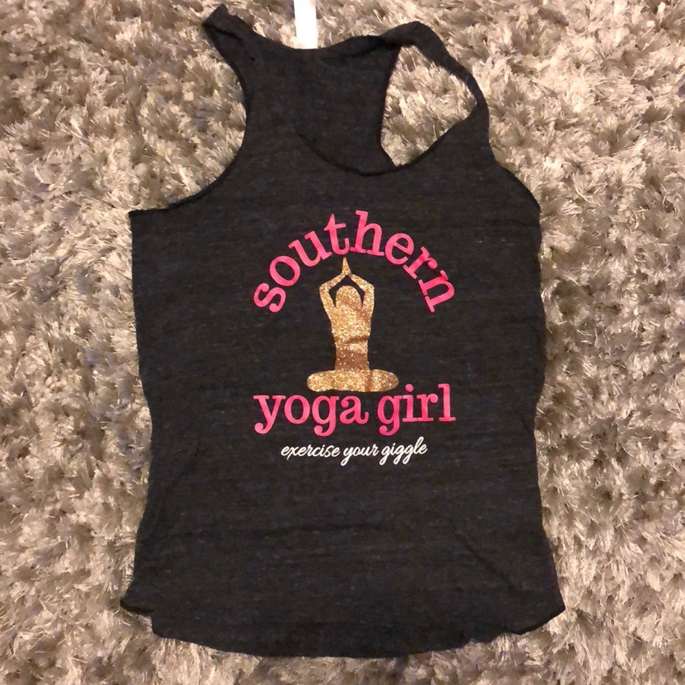 Southern Yoga girl Tank, Yoga top, Size Small